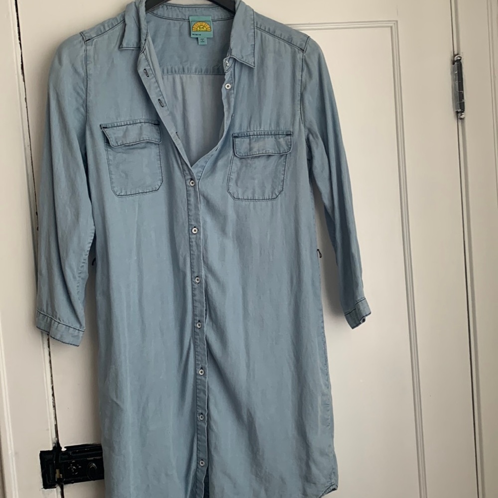 C&C California demin shirt dress.